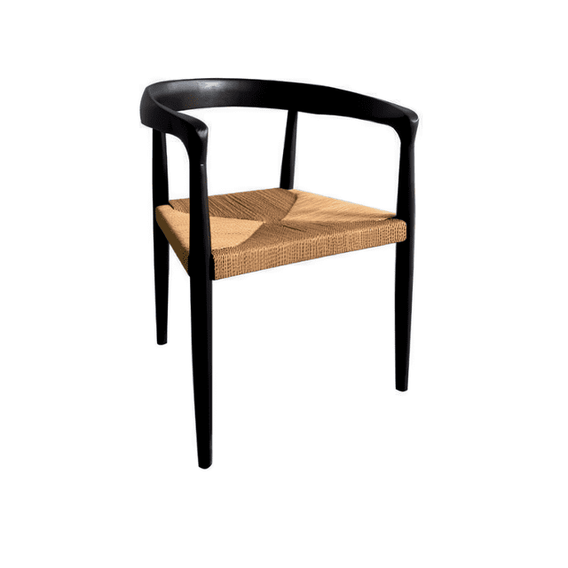 Silla Lisbona Kessa Muebles color Negro 52 x 72 x 46 cm