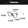 thumbnail image 2 of Lunettes Simples Anti-Lumière Bleue Multilatérales à Grande Monture, en Verre, Métal et Résine, 2 of 5