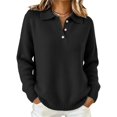 thumbnail image 2 of Women's Collared Polo Pullover Fall Sweaters Business Casual Outfits, 2 of 5