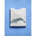 thumbnail image 3 of Cetacea Sei Whale Sweatshirt Men -June Erica Vess Designs, Male Small, 3 of 4