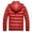 Red, variant on Mens Down Jackets Puffer Coat Detachable Hooded Thicken Outwear Overcoat Warm Winter Windbreaker Workout Cotton Clothing Black L