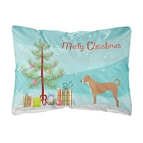 Caroline's Treasures BB8452PW1216 Australian Pinscher Christmas Canvas Fabric Decorative Pillow, 12H x16W, multicolor