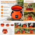 thumbnail image 2 of Portable Collapsible Folding Water Bucket, 20L 5 Gallo  Sturdy and Durable, Leakproof Collapsible Collapsible and portable water,for Outdoor Travel Hiking Fishing Beach, 2 of 7