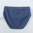 thumbnail image 4 of Hpapadks Boys Underwear Kids Solid Color Comfortable Breathable Leakproof Underpants Dark Blue 5-6 Years, 4 of 6