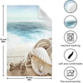 thumbnail image 3 of Pearl Summer Shell Tea Towels Set of 6 Summer Ocean Kitchen Dish Cloth with Hanging Loop, 18"x28"Lint-Free Absorbent Towel for Kitchen Drying Wiping and Cleaning, 3 of 5