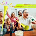 thumbnail image 4 of Collapsible Stadium Horn 24 Inch Vuvuzela Plastic Trumpet Horn Blow Horn Noisemakers Loud Sound Soccer Horn Cheer Horn for Sporting Events Graduation Games School Party Supplies Favors Accessories, 4 of 4