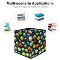 thumbnail image 2 of Tennis Cube Organizer Storage Cubes Toy Storage Organizer Bins, Foldable with Handle, 10.8"x10.5"x10.6", Large Capacity, 2 of 6