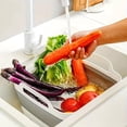 thumbnail image 4 of Foldable RV Sink with Drain Plug & Handles, Portable Collapsible PP TPE Basin for Camping, Travel, Outdoor Dish Washing & Vegetable Prep, Space-Saving Utility Tub, 4 of 8