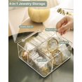 thumbnail image 2 of Organizador de joyas HomePetite 4 en 1 con 60 bolsas antiempañamiento, 2 of 9