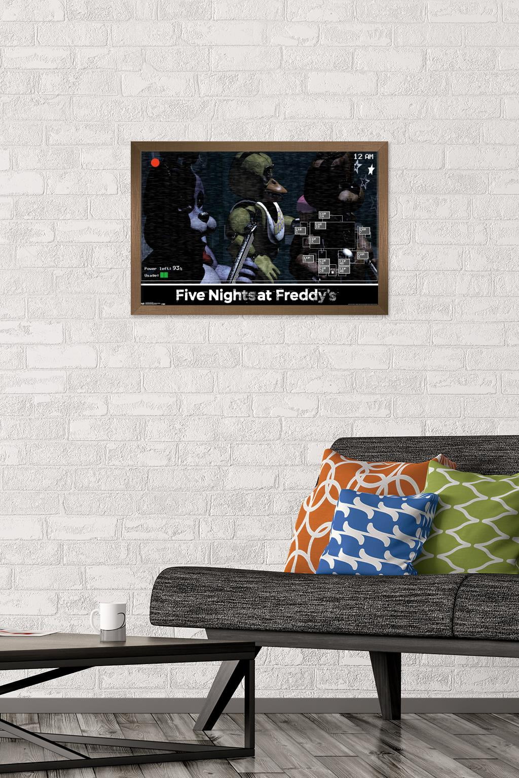 Five Nights at Freddy's - Show Stage Wall Poster, 14.725" x 22.375", Framed
