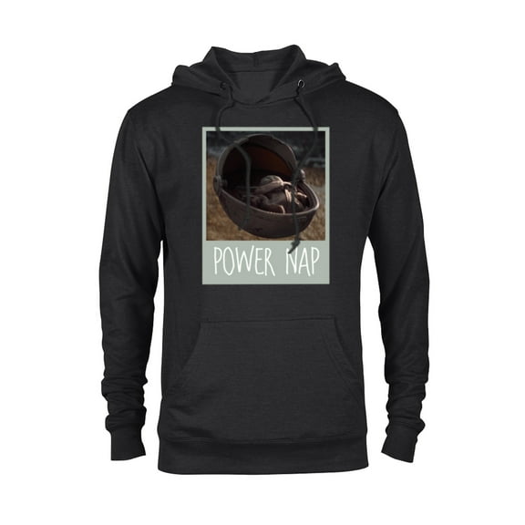 Star Wars The Mandalorian The Child Power Nap - Pullover Hoodie for Adults - Customized-Black