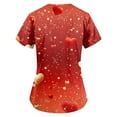 thumbnail image 2 of Valentines Day Women's Nurse Uniforms Summer Love Heart Printed V-Neck Breathable T-Shirts Short Sleeve Professionals Soft Stretch Scrub Tops with Pockets  5X-Large, 2 of 3