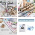 thumbnail image 2 of Easter Rabbits Blackout Curtains for Bedroom, Cute Bunny Faisy Leaf Eggs Spring Colorful Plaid Thermal Insulated Kitchen Drapes with Grommets, Light Blocking Window Treatment, 2 Panels 42" x 84", 2 of 7