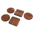thumbnail image 3 of Posavasos de madera para bebidas, antideslizantes, con aislamiento térmico, juego de posavasos de madera de Acacia Natural para protección de mesa, decoración del hogar, 5 uds., 3 of 5