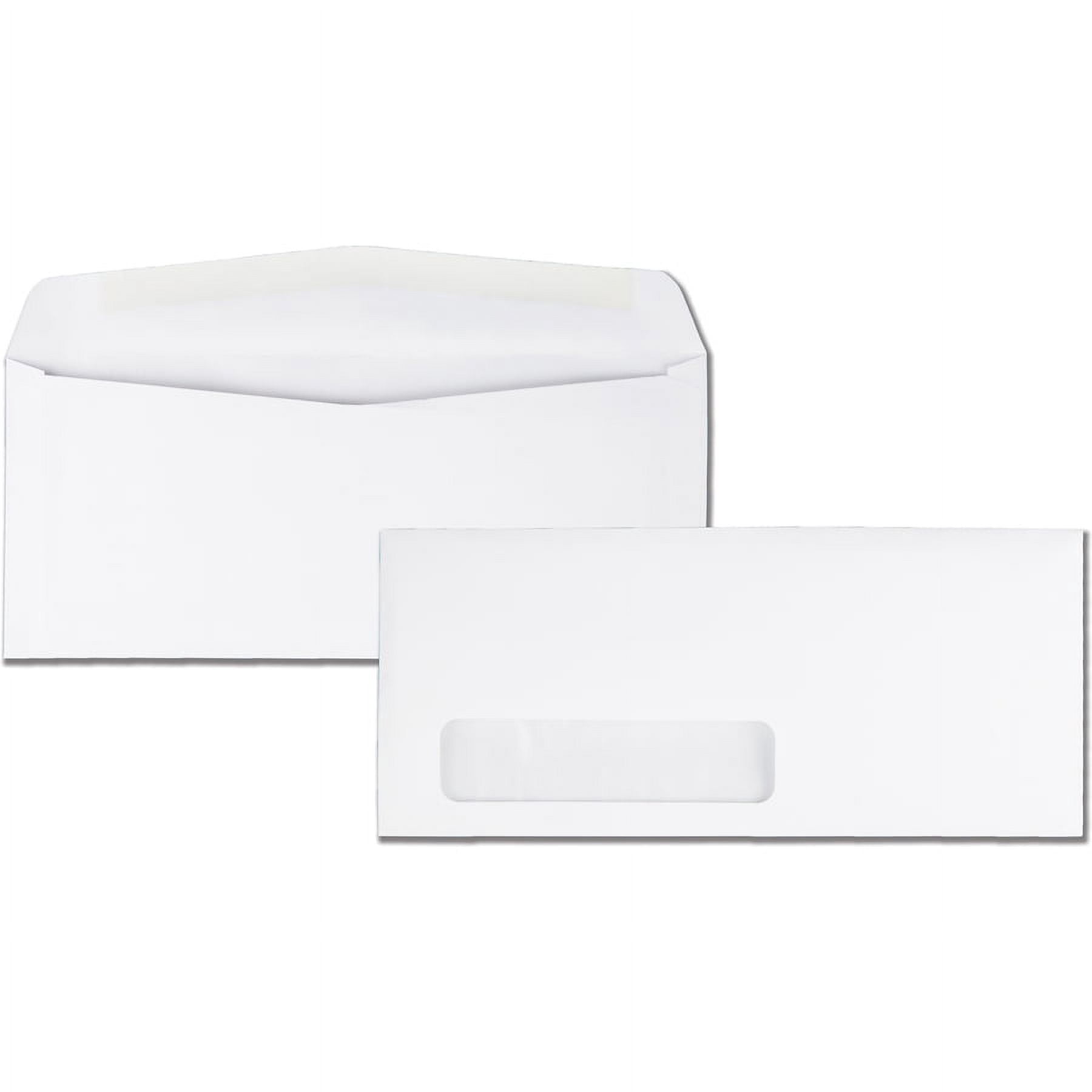 Quality Park, QUA21330, No. 10 Single Window Business Envelopes with Embossed Ridges, 500 / Box, White