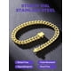 thumbnail image 3 of Brazalete Richsteel con cadena de eslabones chapados en oro de acero inoxidable 316L, 3 of 7