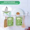 thumbnail image 4 of Yayeee Pot Holders Kitchen Heat Resistant with Pocket 7"x9.8" Cotton Oven Cooking Hot Pads, Green Martini Glass, 4 of 7