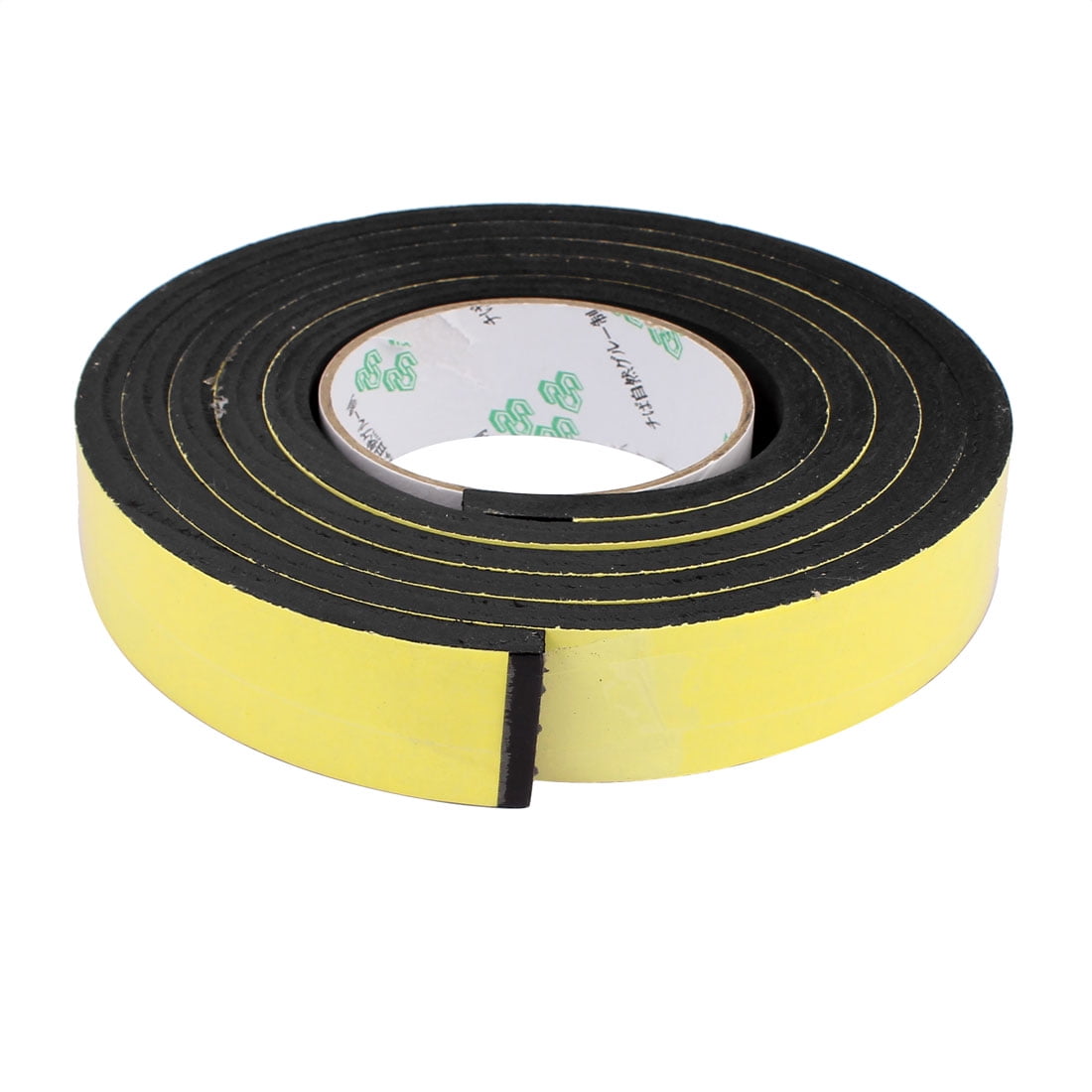 2pcs 30mm x 8mm Self Adhesive Shock Resistant Antinoise Foam Tape 2M