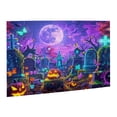 thumbnail image 2 of 500 PCS 500 Piece Wooden Puzzle Moonlit Cemetery & Pumpkin Head,Challenging Brain Exercise,Enchanting Pumpkin Head Holiday Gifts,for Puzzle Enthusiast,Impossible Hard Difficult Challenging Puzzles, 2 of 6