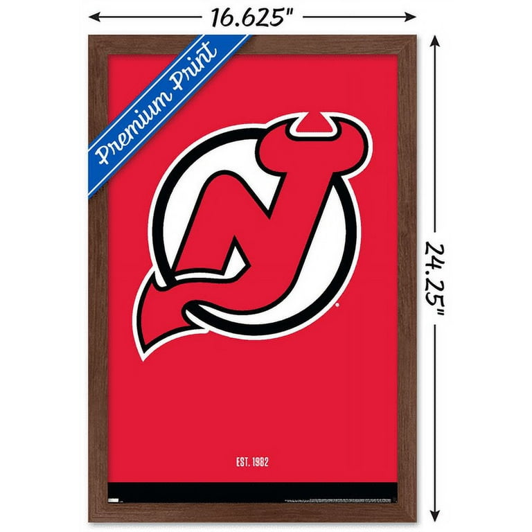 NHL New Jersey Devils Logo 21 Wall Poster 14.725 x 22.375
