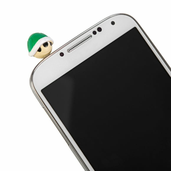 Super Mario Bros Smartphone Prise Audio Prise de Poussière Couvercle - Vert Tortue Coquille