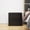 Black, variant on Resenkos 19.7 Inch Touch-Free Simplistic Bedside Cabinet with Dual Drawers, Reinforced Panel Manufactured Wood End Table, Concealed Organizer Side Cupboard for Bedroom Living Area, White