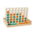 thumbnail image 2 of HILABEE Wooden 4 in A Row Game Adults Birthday Gift Family Fun Toy Travel Board Game, 2 of 9