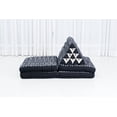 thumbnail image 7 of Leewadee 4-Fold Mat with Triangle Cushion – Firm TV Pillow, Foldable Mattress with Cushion Made of Kapok, 89 x 20 inches, Black, 7 of 7