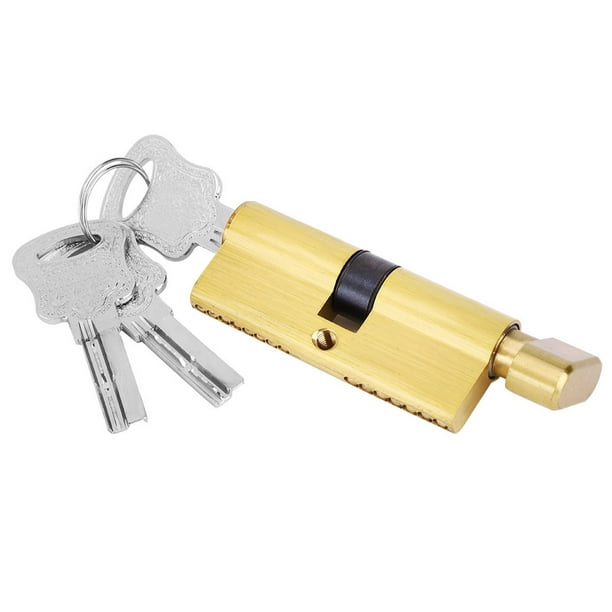 Cilindro de llave, cilindro de cerradura de puerta de cobre, cilindro de cerradura de baño, uso conveniente