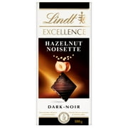 Chocolat noir Lindt EXCELLENCE Noisettes grillées – Barre (100 g)