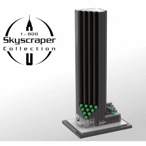 MOC-211277 Tower Modular Building Blocks Set New York City Landmark Skyscraper MOC Bricks Toys 1:800 Model Gift