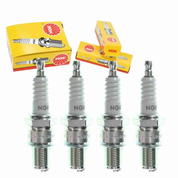 4 pc NGK 3430 Standard Spark Plugs for 2416 4041 92070-1057 92070-1060 92070-1222 94702-00323 94703-00323 98079-58678 AG903 CW10L N60R N62R N87 S438XLG W25EN Ignition Wire Secondary