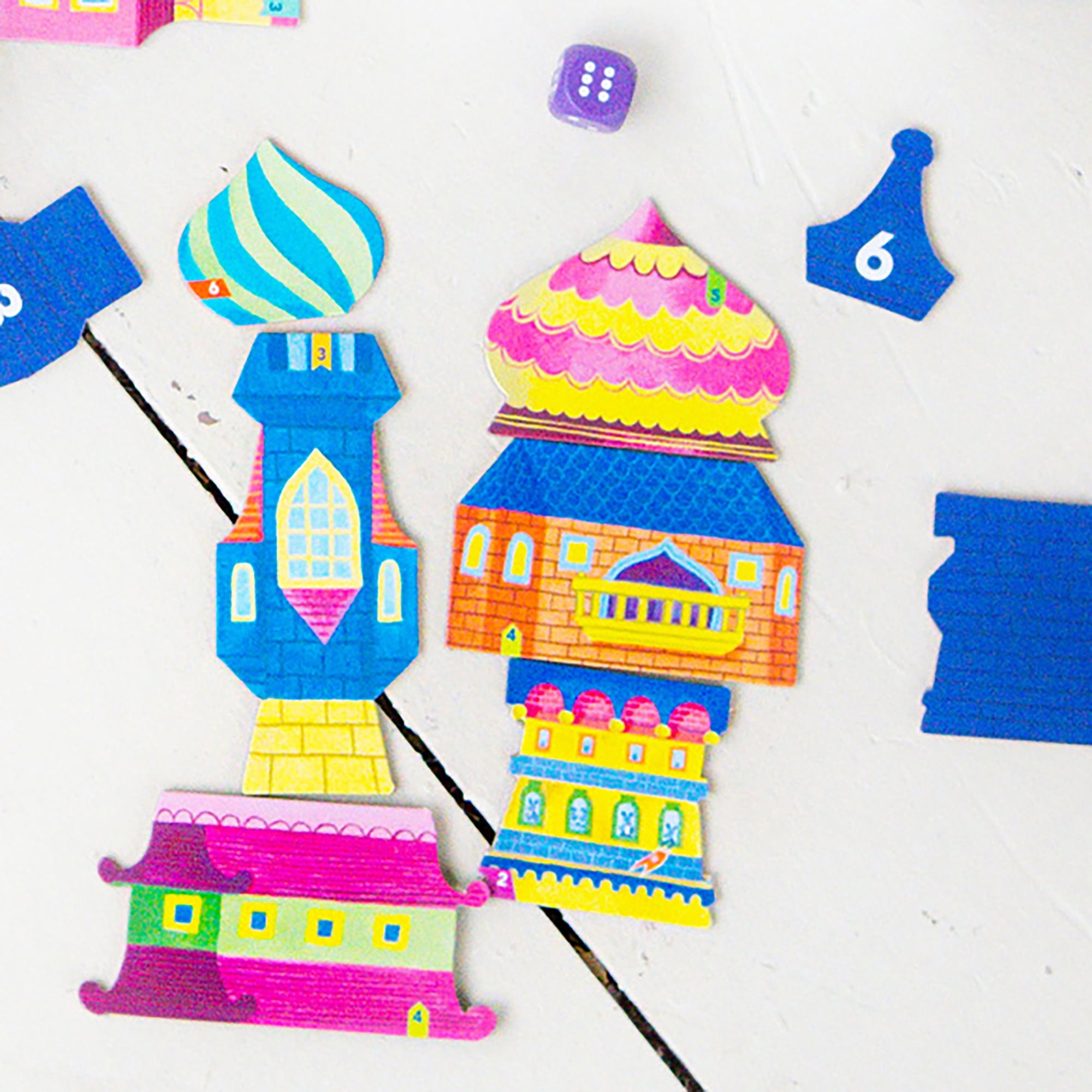 eeBoo Roll For The Castle Dice Game, Ages 4+, For 1-4 Players - Develops Matching Skills And Imaginative, Screen-Free Play, 10-15 Minute Playtime
