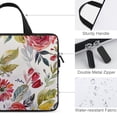 thumbnail image 3 of AWERP Wildflowers Floral Botanical Floral Red Flowers Green Leaves Laptop Sleeve Carrying Bag 10inch, 3 of 5