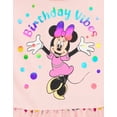 thumbnail image 3 of Disney Minnie Mouse Mesh Dress With Skirt Overlay Polka Dots Toddler to Big Kid, 3 of 5