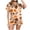 A-Khaki, variant on Halloween Satin Pajamas for Women Short Sleeve Button Down Shirt Shorts 2 Piece Sleepwear Soft Lightweight Holiday Nightwear Lounge Home Outfit, Hot Sleepwear, XL