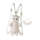 thumbnail image 4 of Mochila de peluche de gato, suave y ligera, ideal para uso diario en la calle. Encaje naranja, 4 of 9