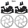 thumbnail image 1 of Mtb Mechanical Disc Brake Caliper Rotor 160Mm Alloy Clip Front and Rear, 1 of 9