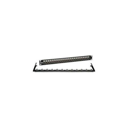 TRIPP LITE 24-Port 1U Rackmount STP Shielded Cat6 / Cat5 Feedthrough Patch Panel  RJ45 Ethernet price history on PriceWatchPro