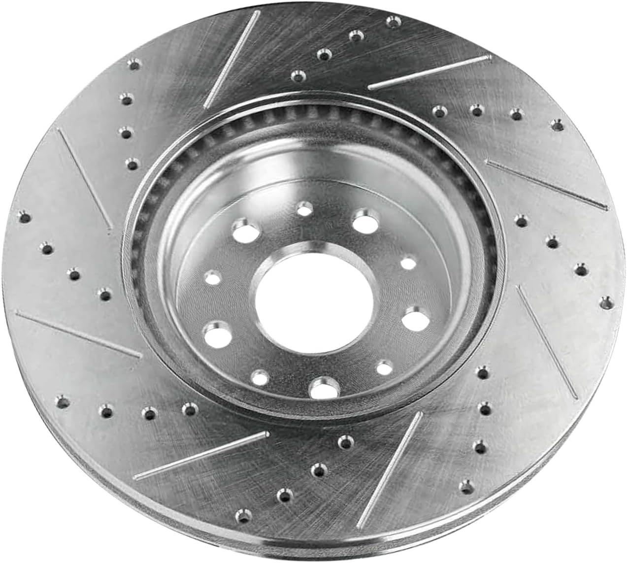 Detroit Axle - Front Brake Rotors for 2016-2024 Chevrolet Camaro, 2020-2025 Cadillac CT5, 2016-2019 CT6, 2014-2019 CTS, Drilled and Slotted Brake Rotors: 13.58" Front Rotor