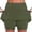 Army Green, variant on Women's Sport 2 In 1 Skort, Soft Stretch Knit High Waist Built In Short Casual Training Skirt