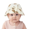 thumbnail image 4 of Penkiiy Cute Animal Print Baby Sun Hat - UPF 50+ Wide Brim Bucket Fishing Cap for Toddler Boys Girls Spring Summer, 4 of 4