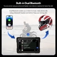 thumbnail image 5 of Motorcycle CarPlay&Android Auto, Motorcycle GPS Navigation System, GPS for Motorcycles Waterproof, Built-in 64GB TF Card, 5 Inch, Dual Bluetooth, 5 of 7