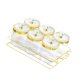 thumbnail image 5 of Tarros de frutas secas con tapa, contenedor de almacenamiento de alimentos para el comedor, fiesta, frutos secos Transparente 6 cuadrículas, 5 of 9