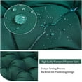 thumbnail image 6 of Porch Swing Cushions, Outdoor Swing Replacement Cushions 3 Seater with Backrest, Waterproof Bench Cushion with Ties,for Patio,Porch, Garden,Backyard (Green 60 * 40 in), 6 of 14
