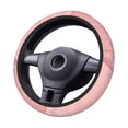 thumbnail image 5 of YFYANG Universal Elastic Pink Watercolor Texture Car Steering Wheel Cover, Non-Slip Sweat Absorbent, 5 of 8