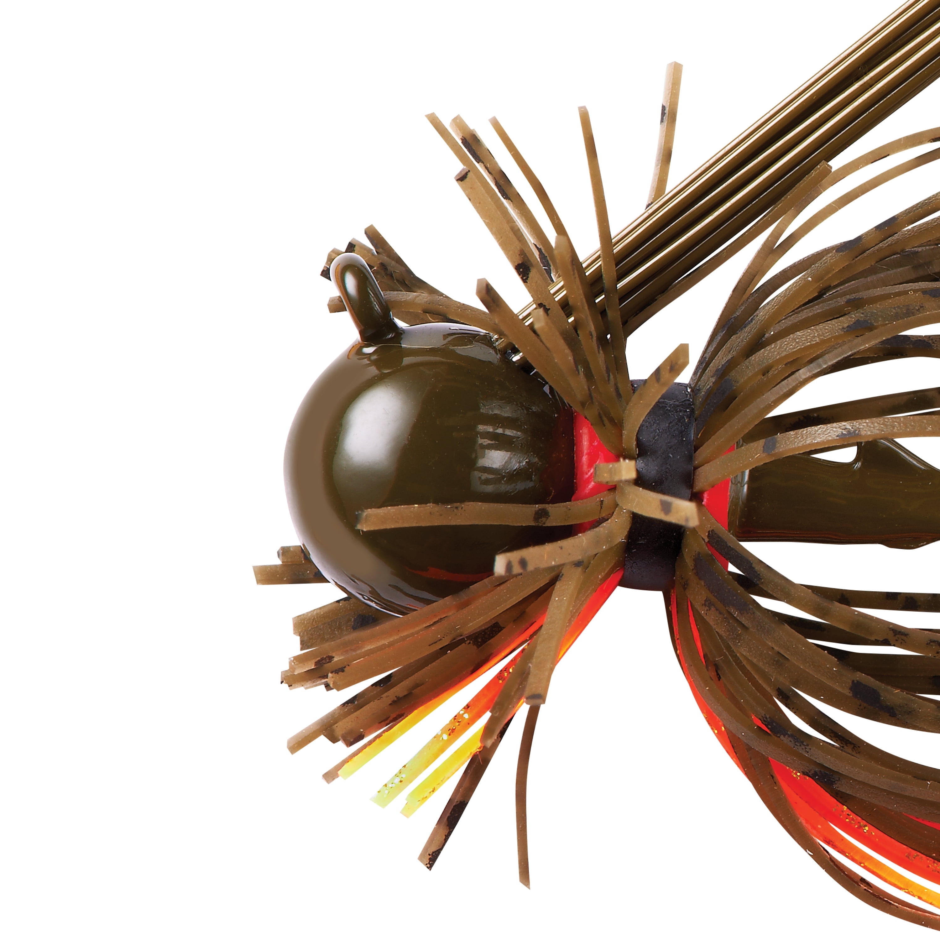 War Eagle Heavy Finesse Fishing Jigs Green Pumpkin Orange 3/8 oz.