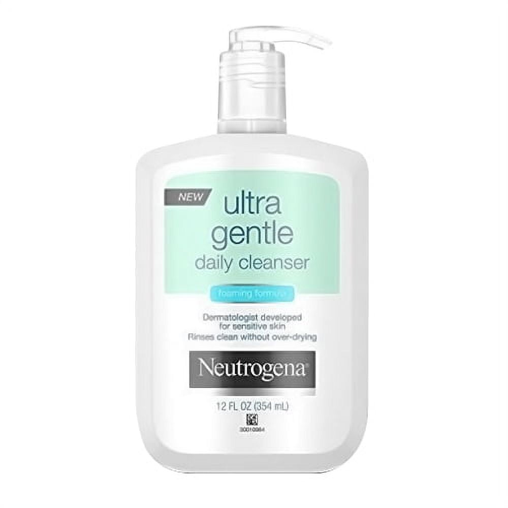 Neutrogena Ultra Gentle Daily Cleanser For Skin, 12 oz, 3 Pack