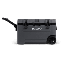 Igloo 72 QT Overland Ice Chest Cooler with Wheels, Gray