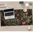 thumbnail image 5 of Desk Mat Botanical Witchery Mouse Pad Gaming Mat Dark Keyboard Mat, Long Mouse Mat XXL Extended Desktop Pad Computer Mats with Stitched Edges, Office Desk Accessory Home Decor 31.5" x 15.7", 5 of 13